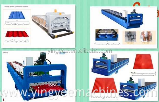 double layer roofing sheet roll forming machine